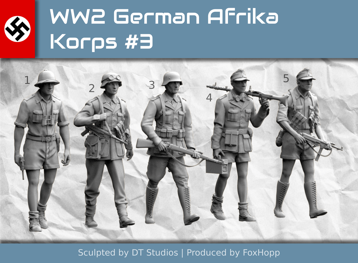 WW2 German Afrika Korps Infantry #3