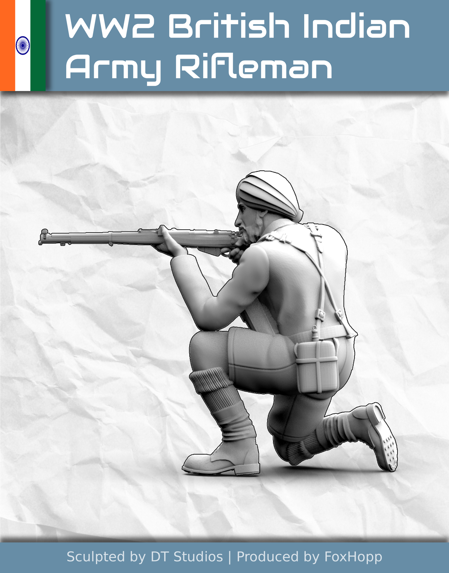 1/35 WW2 British Indian Army Rifleman