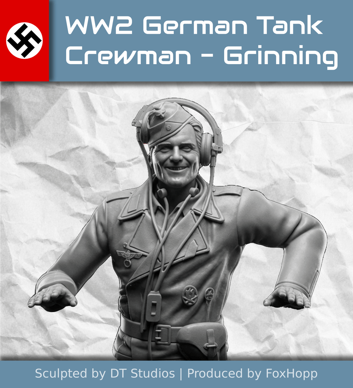 WW2 German Tank Crewman - Grinning