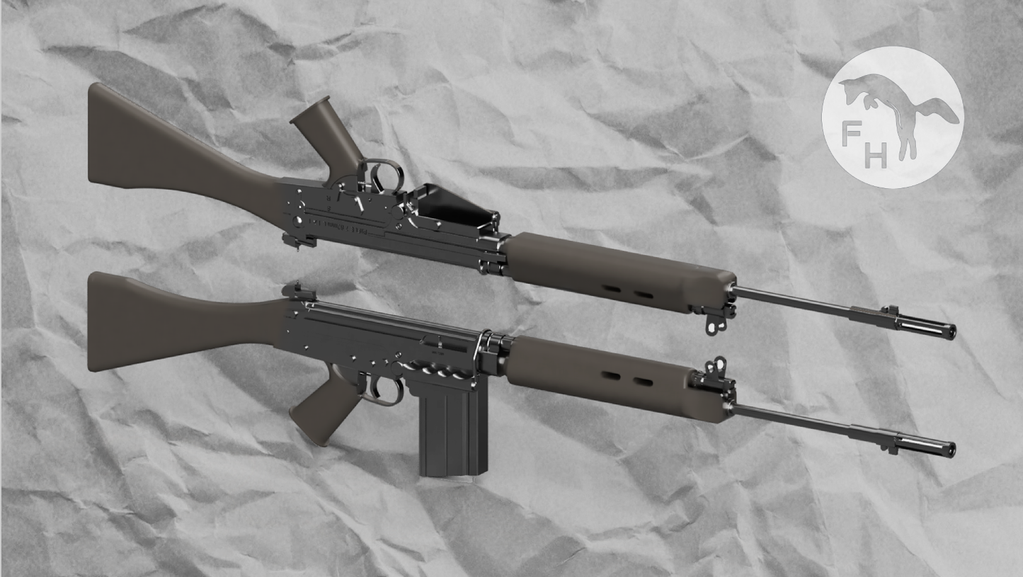 1/72 FN FAL L1A1 'SLR' Rifles x10