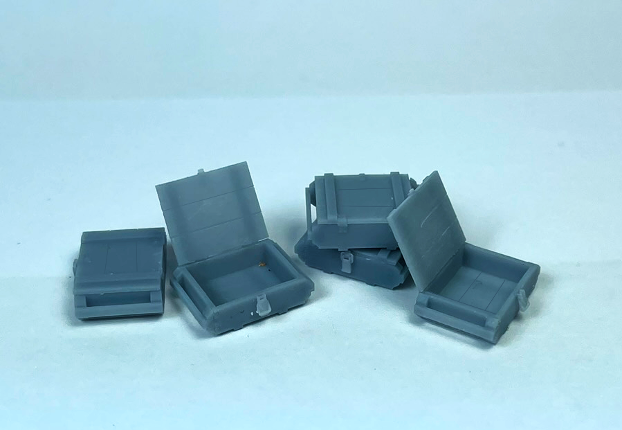 1/35 Soviet 7.62mm Ammunition Crates x5