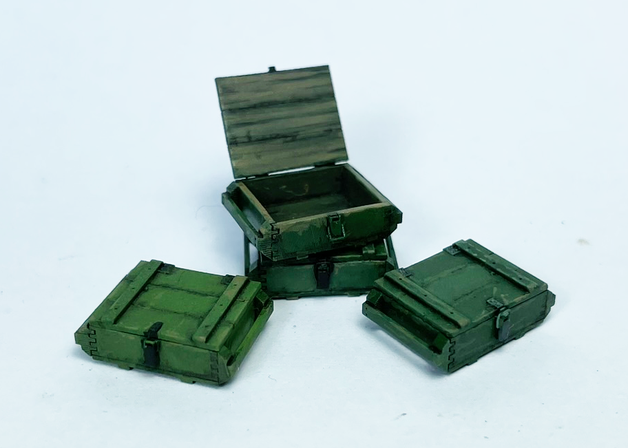 1/35 Soviet 7.62mm Ammunition Crates x5
