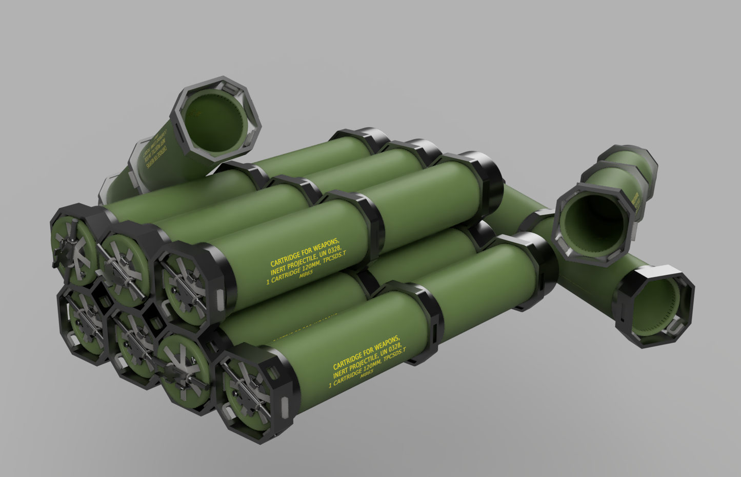 1/35 Modern NATO/IDF 120mm Containers x10