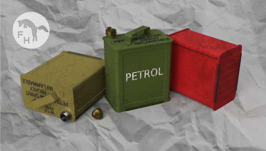 1/16 WW2 British 2 Gallon Fuel/Water Containers