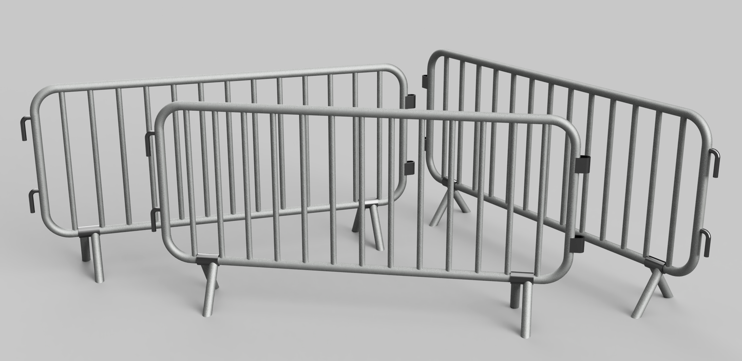 1/35 Modern Crowd Barriers - Metal