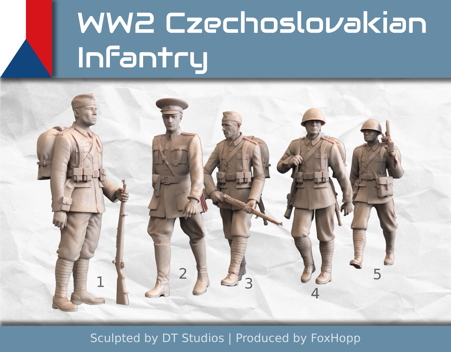 WW2 Czechoslovakian Infantry Marching