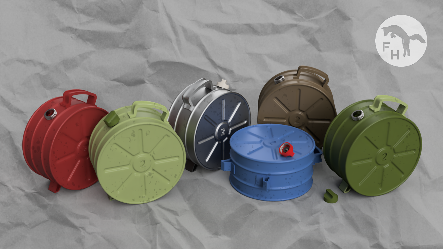 1/35 Cylindrical Metal Containers