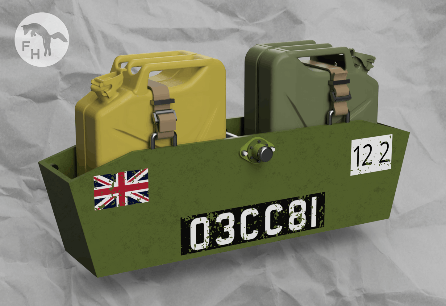 1/35 Ferret Armoured Car Rear Stowage Rack