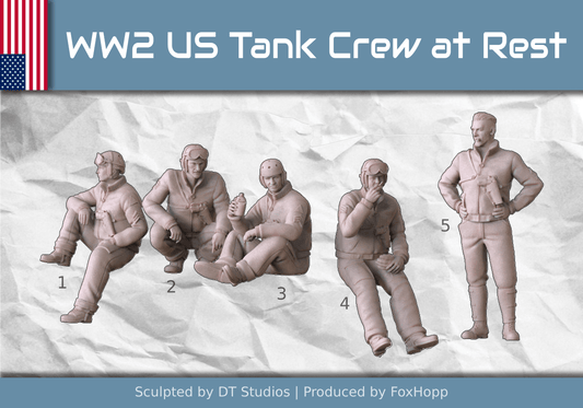 WW2 US Tank Crew at Rest