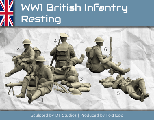 WW1 British Infantry Resting