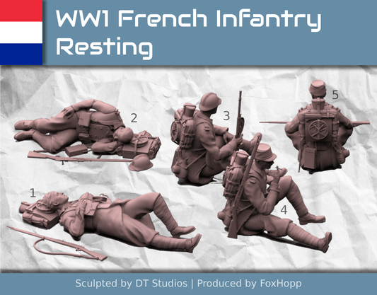 WW1 French Infantry Resting