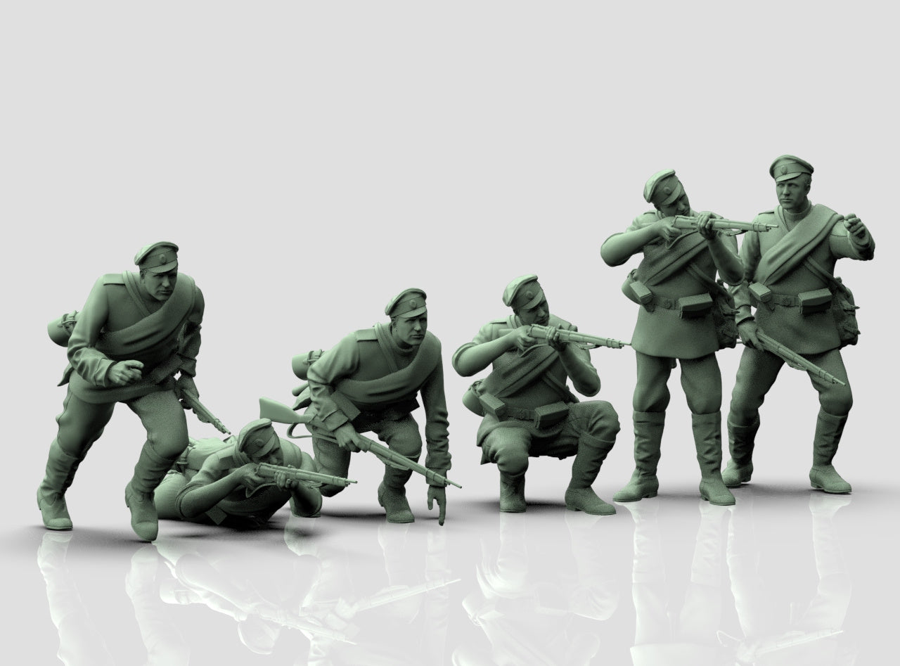 WW1 Russian Infantry Attacking