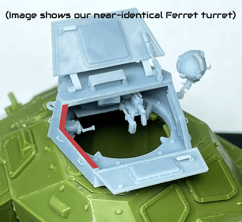 1/35 Alvis Saracen Turret w/ Interior