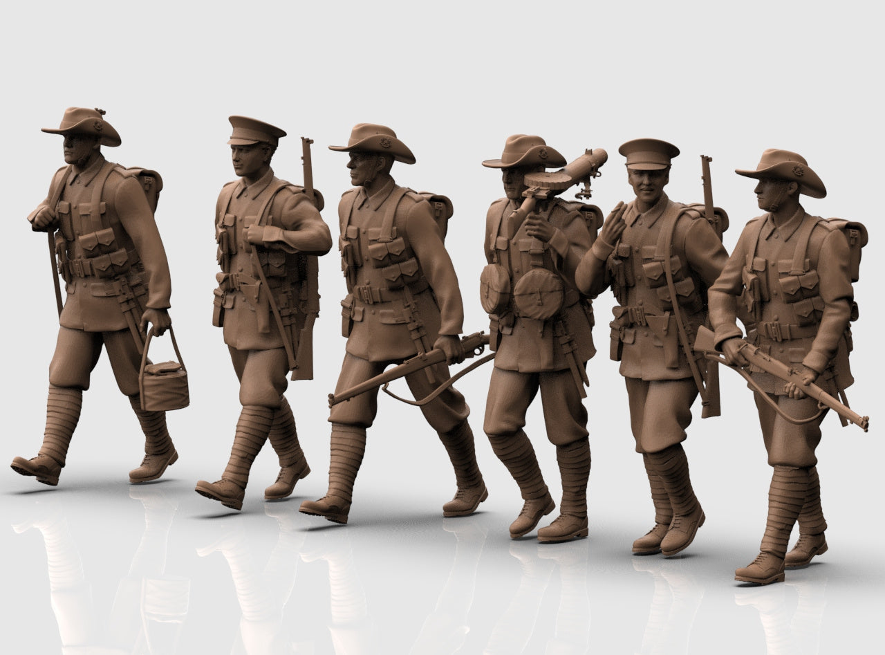 WW1 Australian Infantry Marching