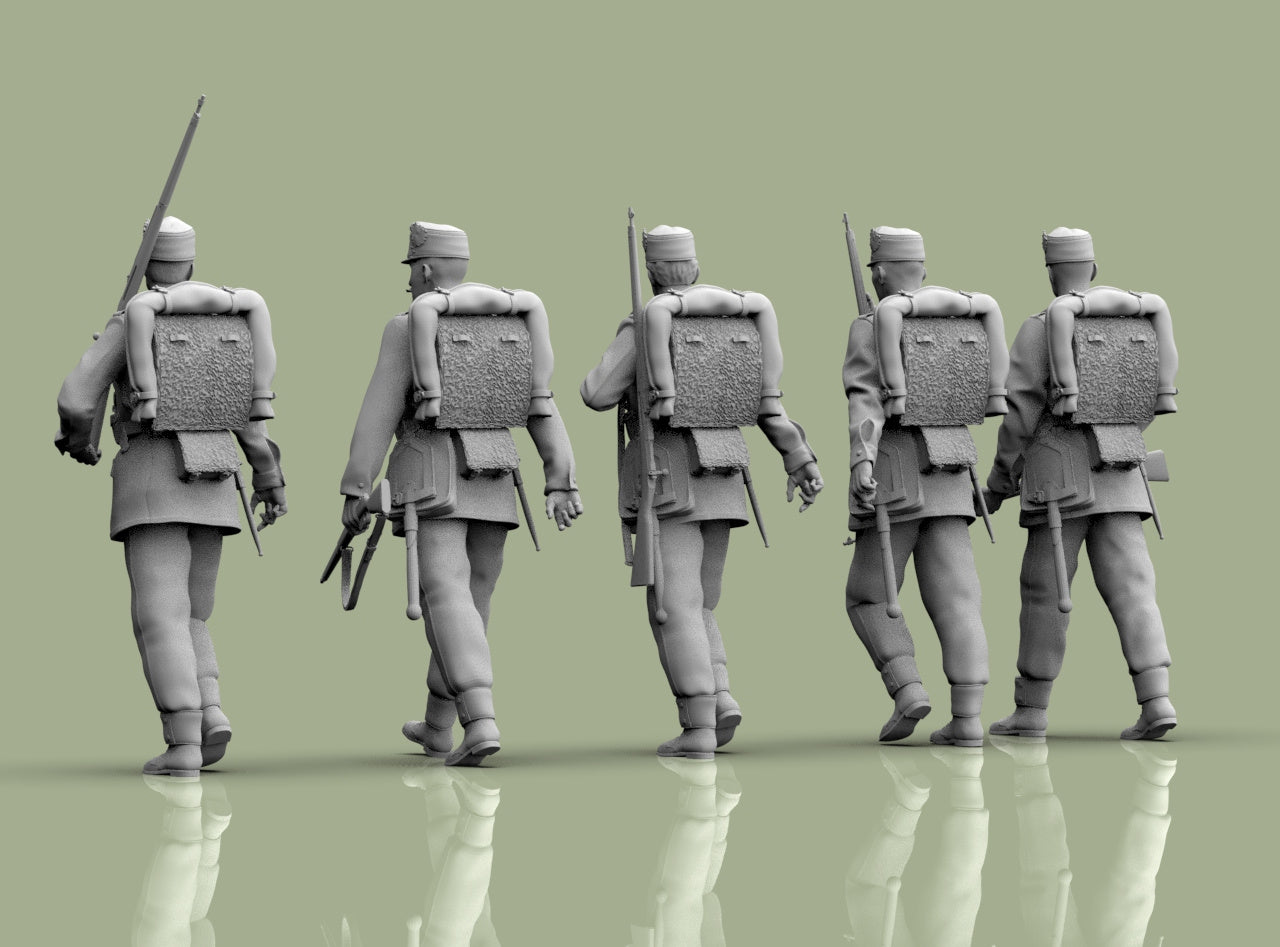 WW1 Austrian Infantry Marching