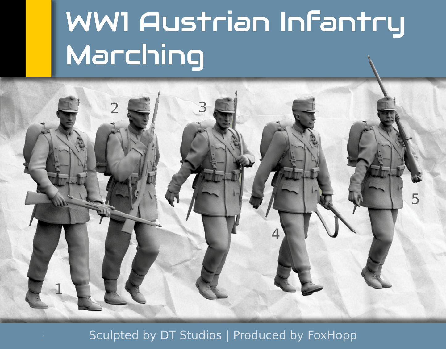 WW1 Austrian Infantry Marching