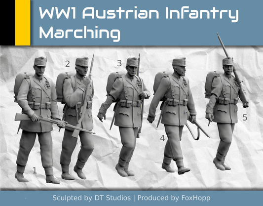 WW1 Austrian Infantry Marching