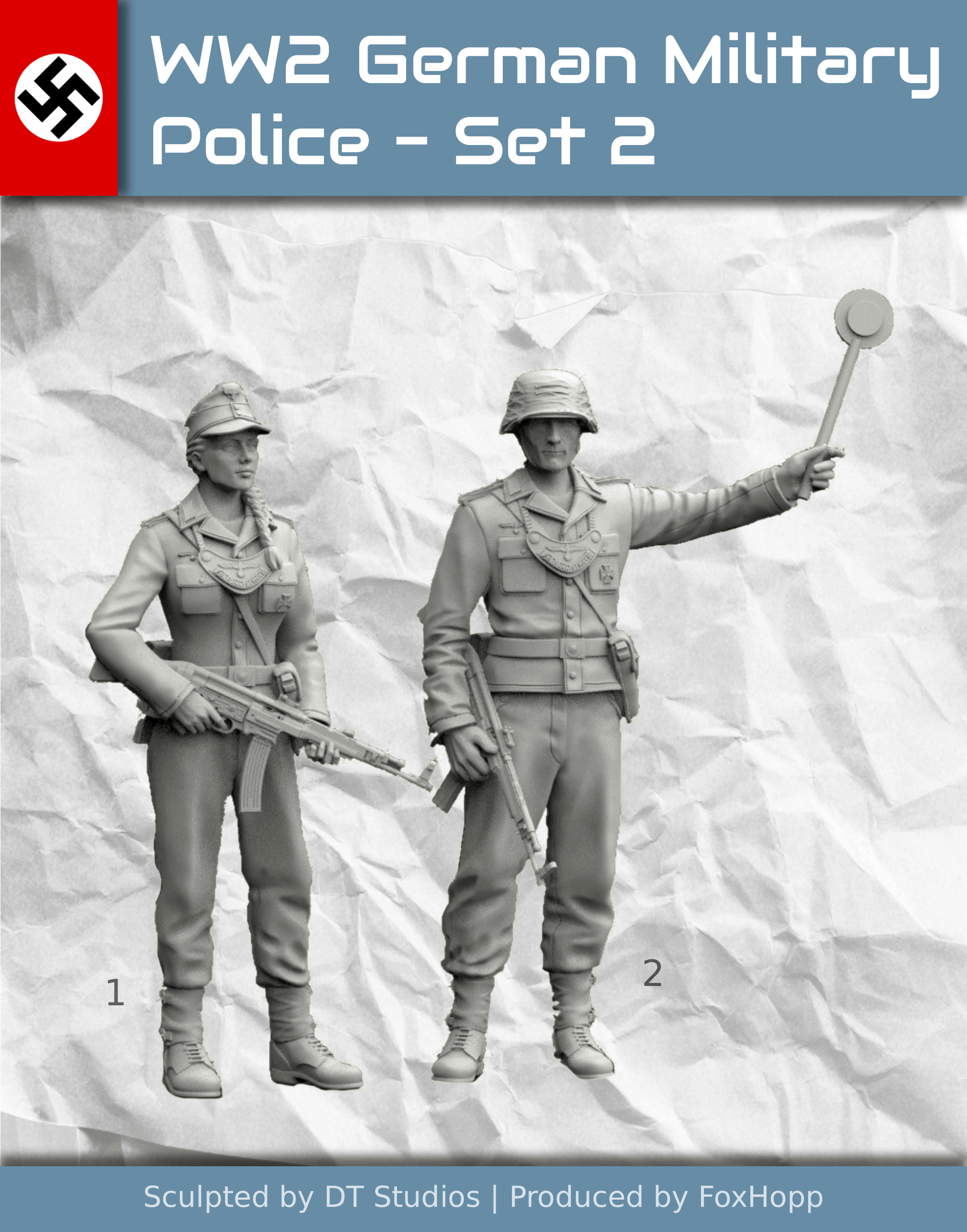 WW2 German Military Police Feldgendarmerie - Set 2 – FoxHopp Models