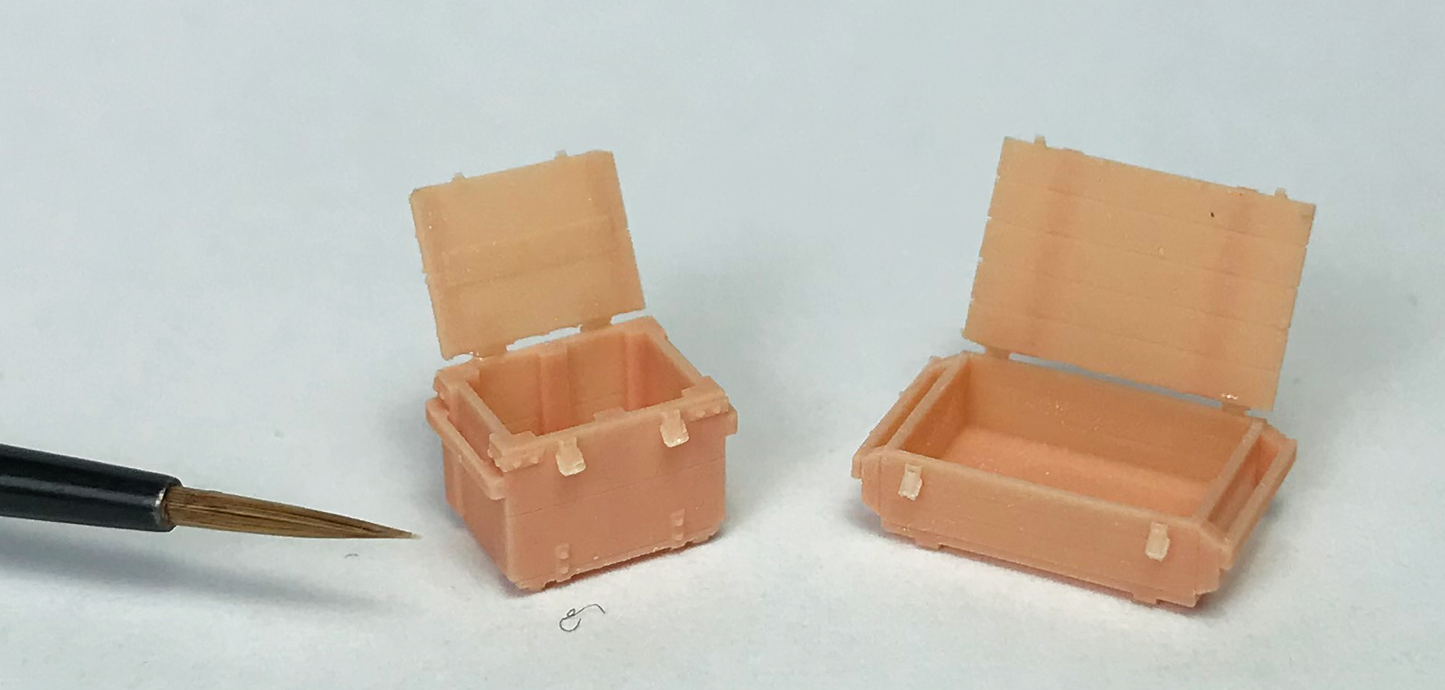 1/72 Wooden Crates x8