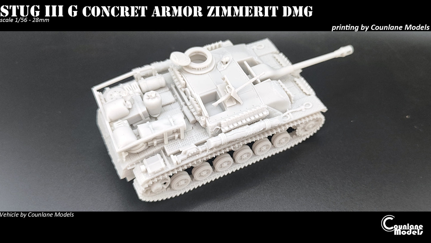 Sturmgeschutz Stug III Ausf. G w/ Concrete Armour and Zimmerit