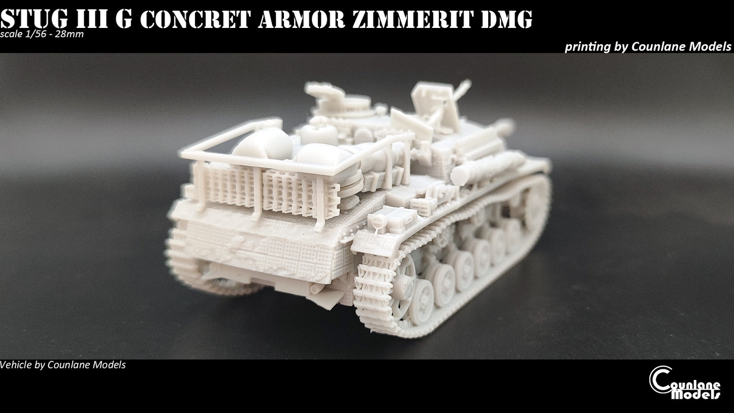 Sturmgeschutz Stug III Ausf. G w/ Concrete Armour and Zimmerit