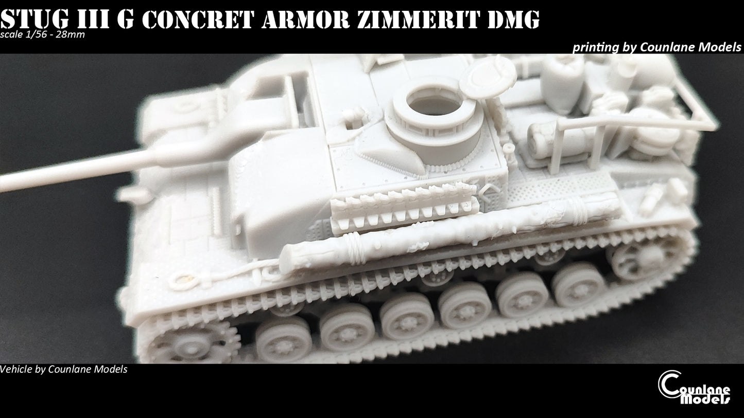 Sturmgeschutz Stug III Ausf. G w/ Concrete Armour and Zimmerit