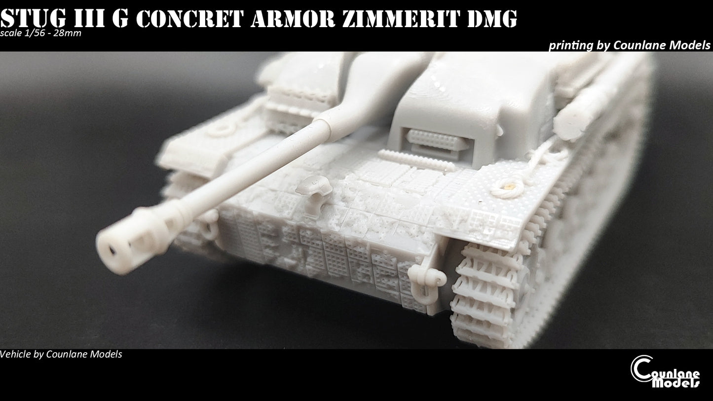 Sturmgeschutz Stug III Ausf. G w/ Concrete Armour and Zimmerit