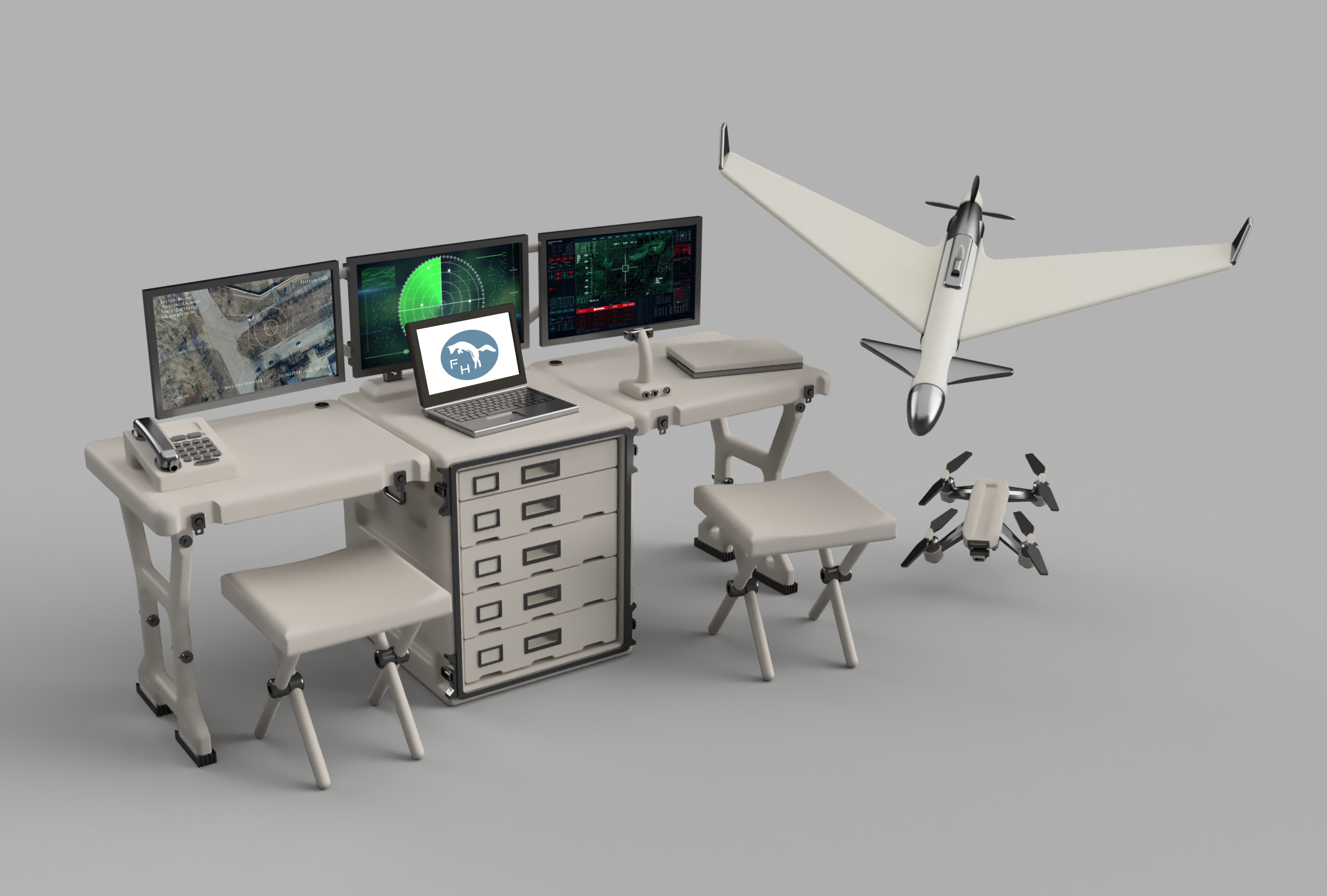 Command Center Set 1/35 Modern Field Drone Command Centre – FoxHopp Models